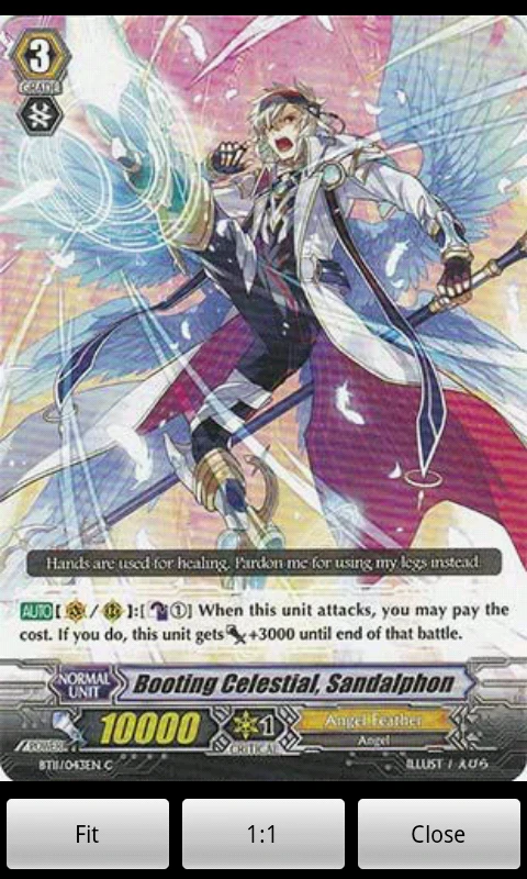 Cardfight Vanguard Database screenshot