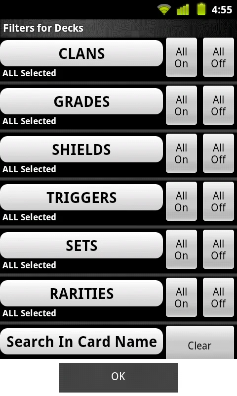 Cardfight Vanguard Database screenshot