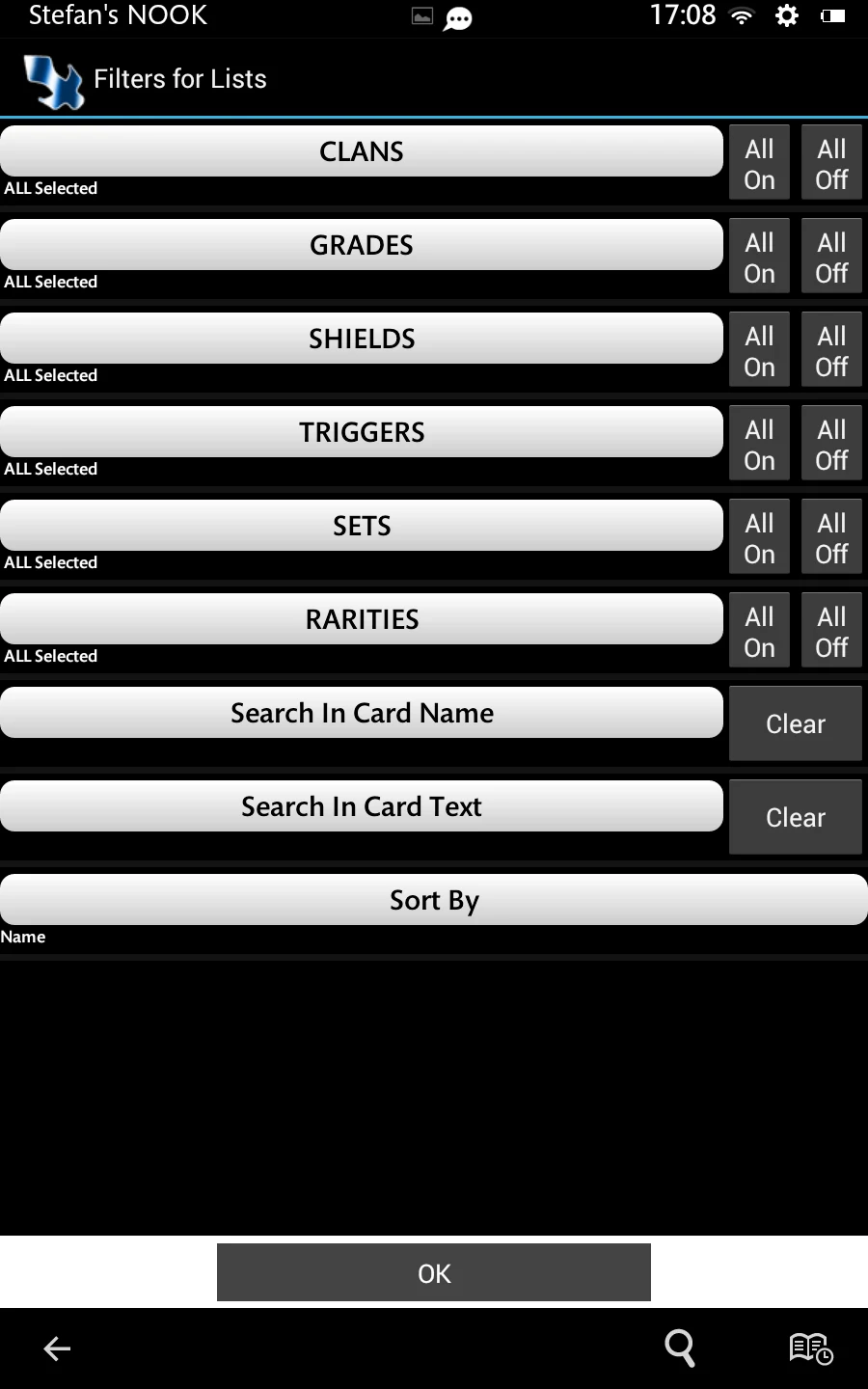 Cardfight Vanguard Database screenshot